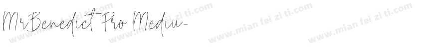 MrBenedict Pro Mediu字体转换